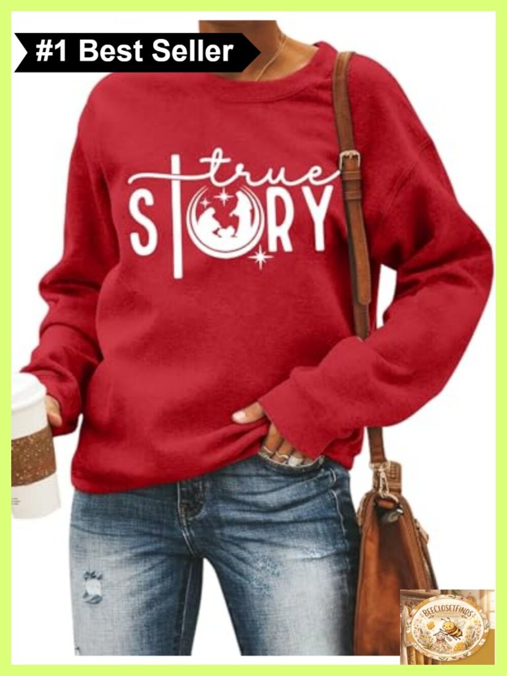 Christian Christmas Sweatshirt Jesus Faith Pullover Crewneck